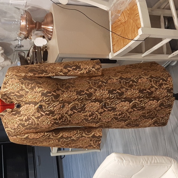 Lace gold coat Fits Size Small - Picture 4 of 12